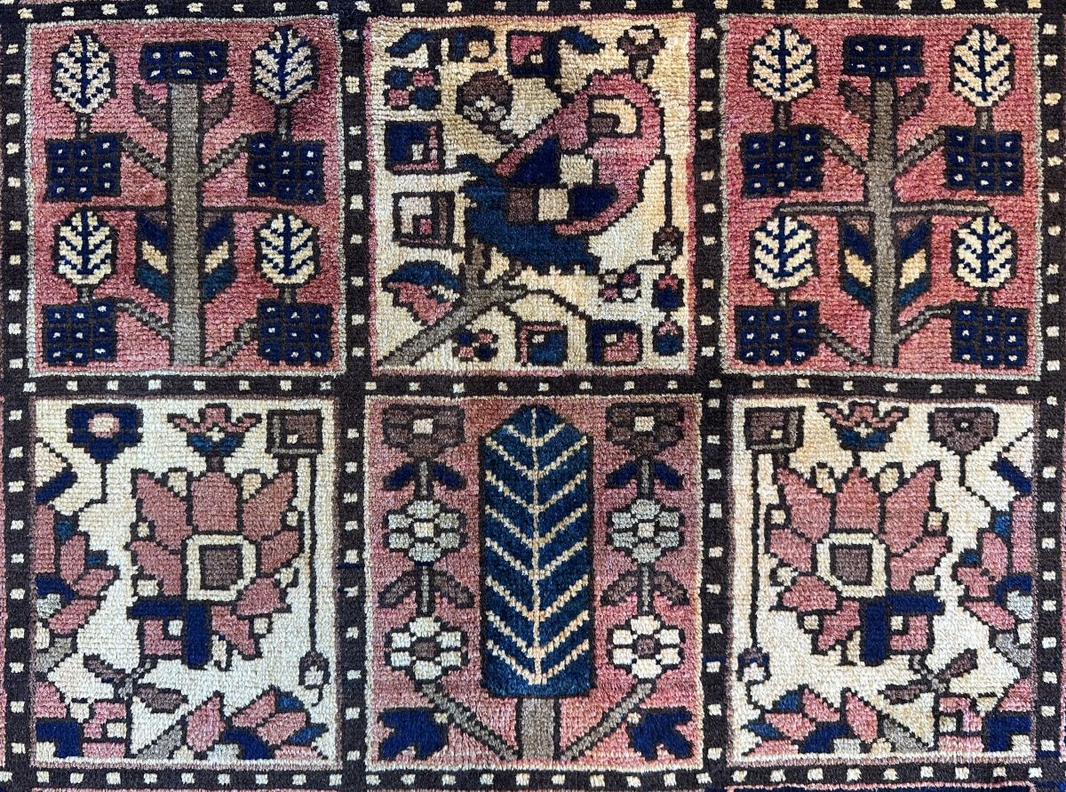 Hand-Knotted Tribal Persian Bakhtiar Rug