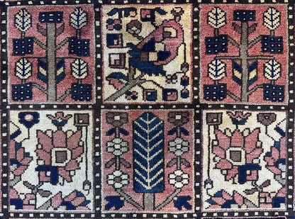 Hand-Knotted Tribal Persian Bakhtiar Rug