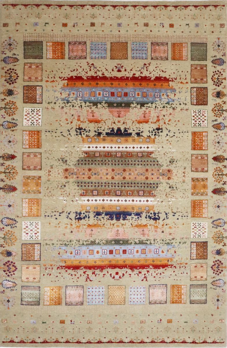 Rare Hand-Woven Loribaft Gabbeh Rug