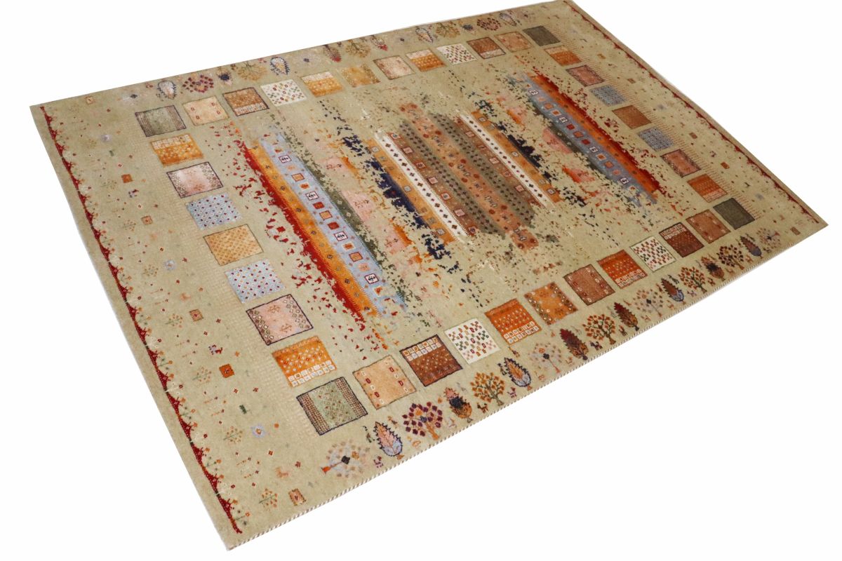 Rare Hand-Woven Loribaft Gabbeh Rug