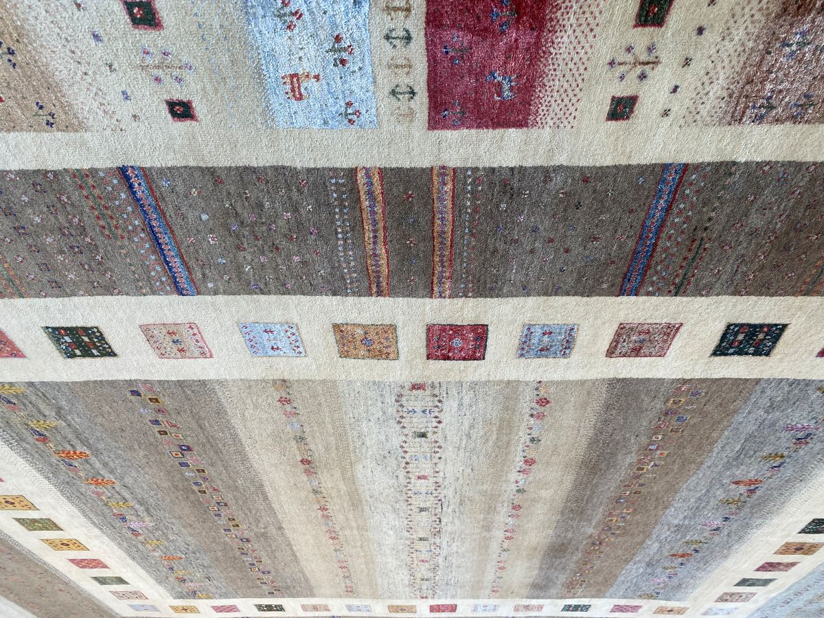 Hand-Woven Loribaft Gabbeh Carpet