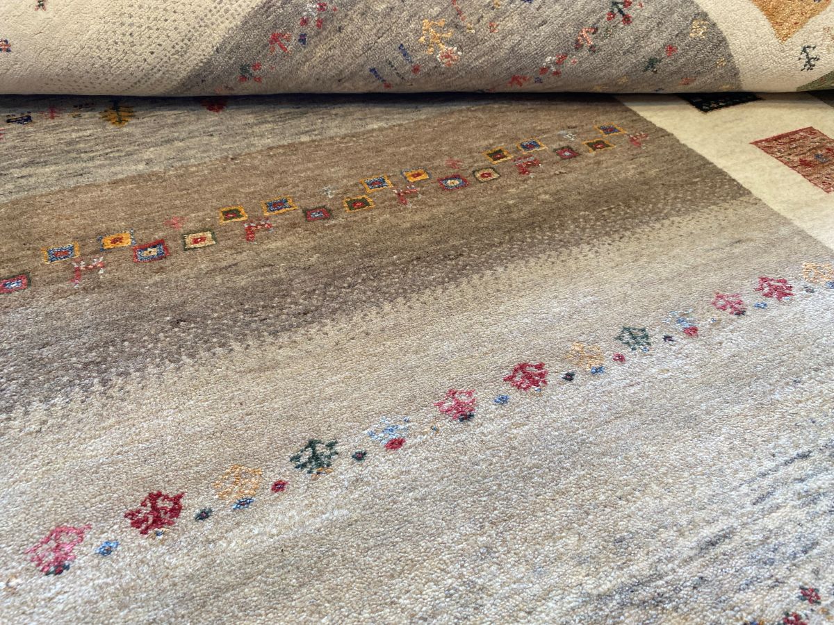 Hand-Woven Loribaft Gabbeh Carpet