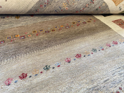Hand-Woven Loribaft Gabbeh Carpet