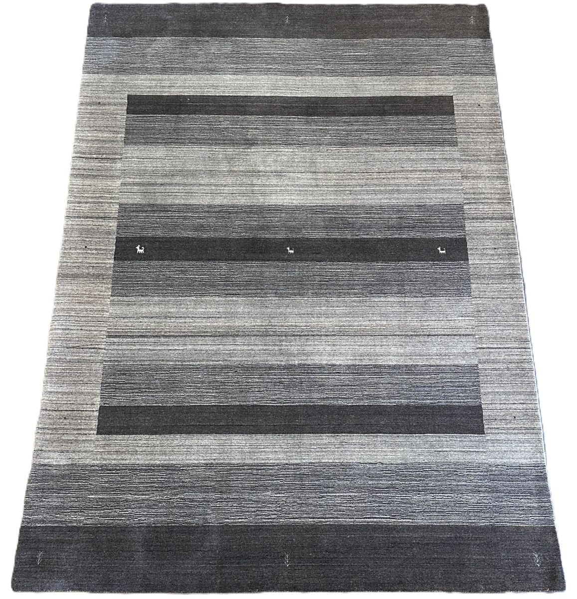 Hand-Woven Loribaft Gabbeh Rug