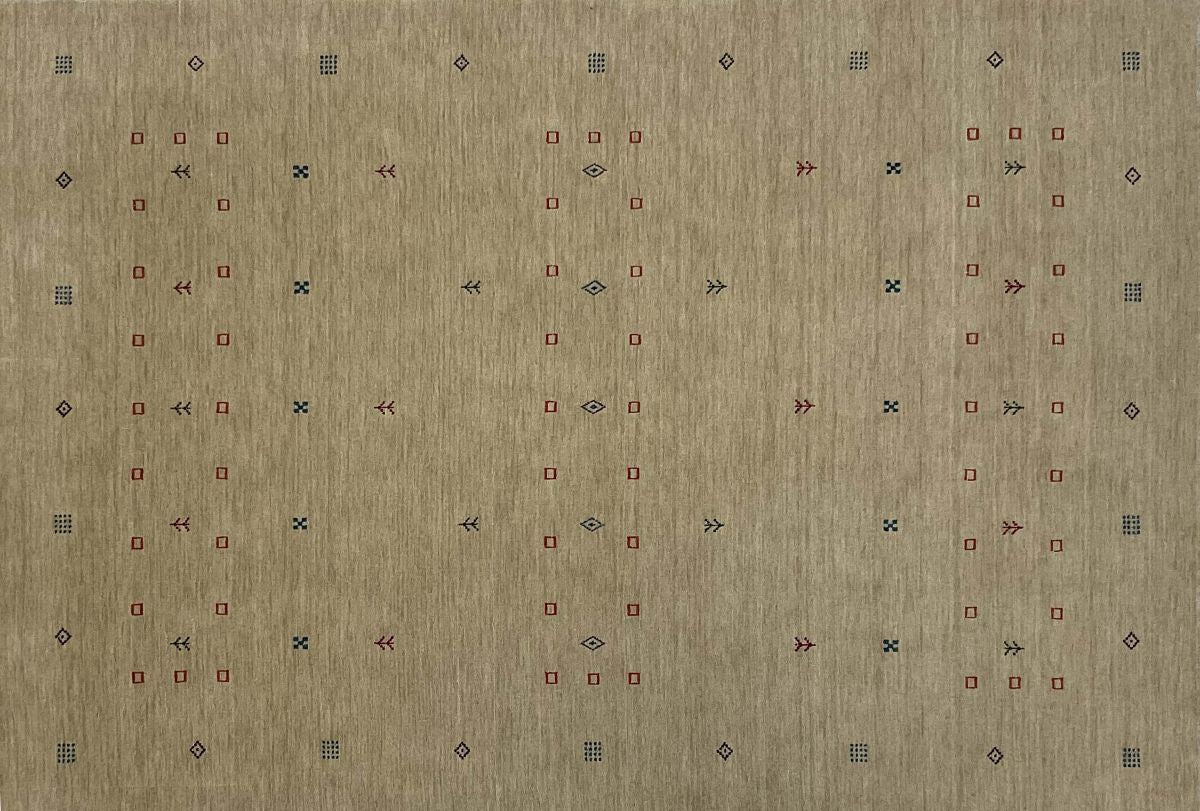 Hand-Woven Loribaft Gabbeh Rug