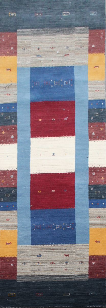 Hand-Woven Loribaft Gabbeh Runner