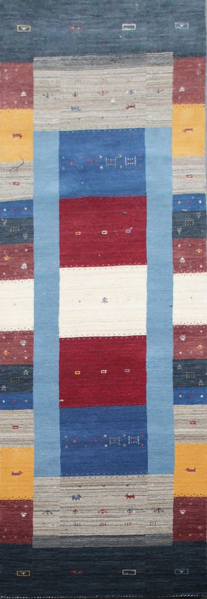 Hand-Woven Loribaft Gabbeh Runner