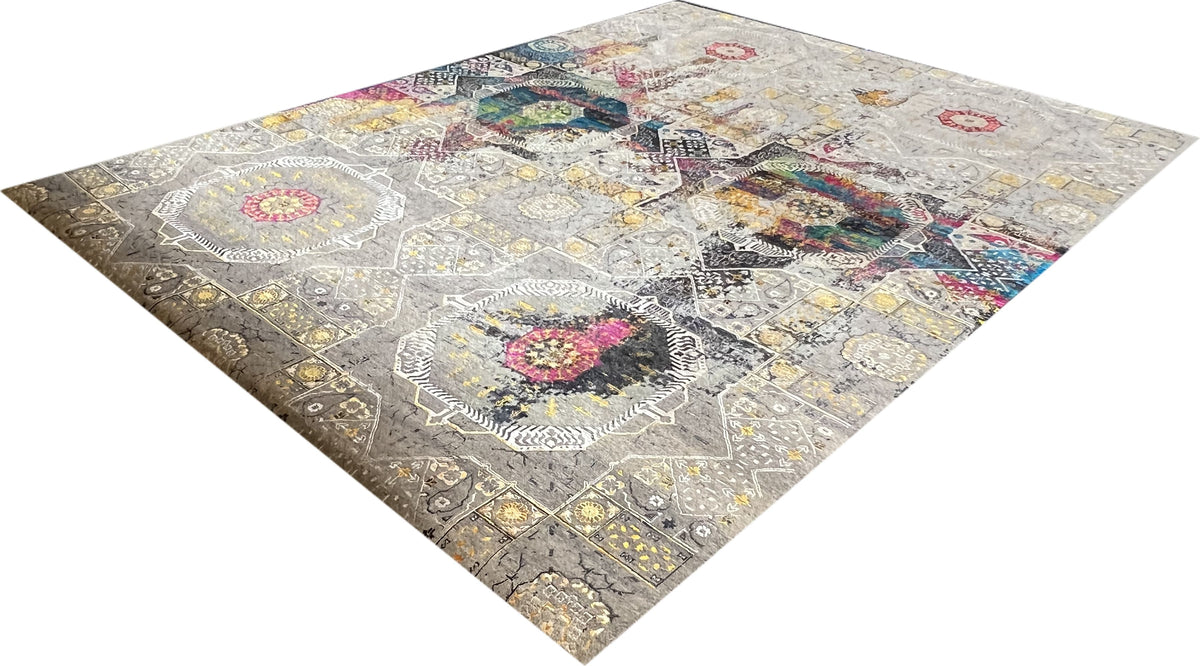 15th Century Hand-Woven Mamluk Design Carpet