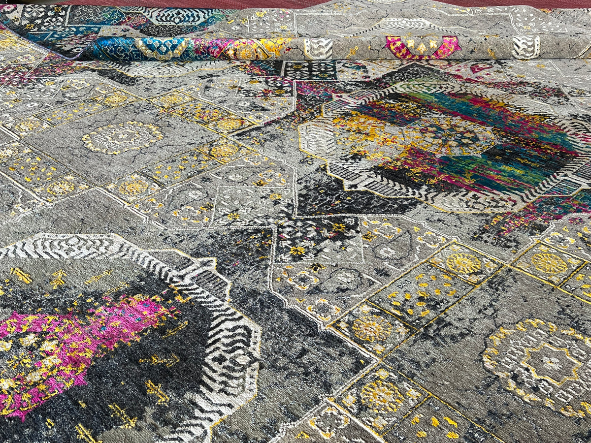 15th Century Hand-Woven Mamluk Design Carpet