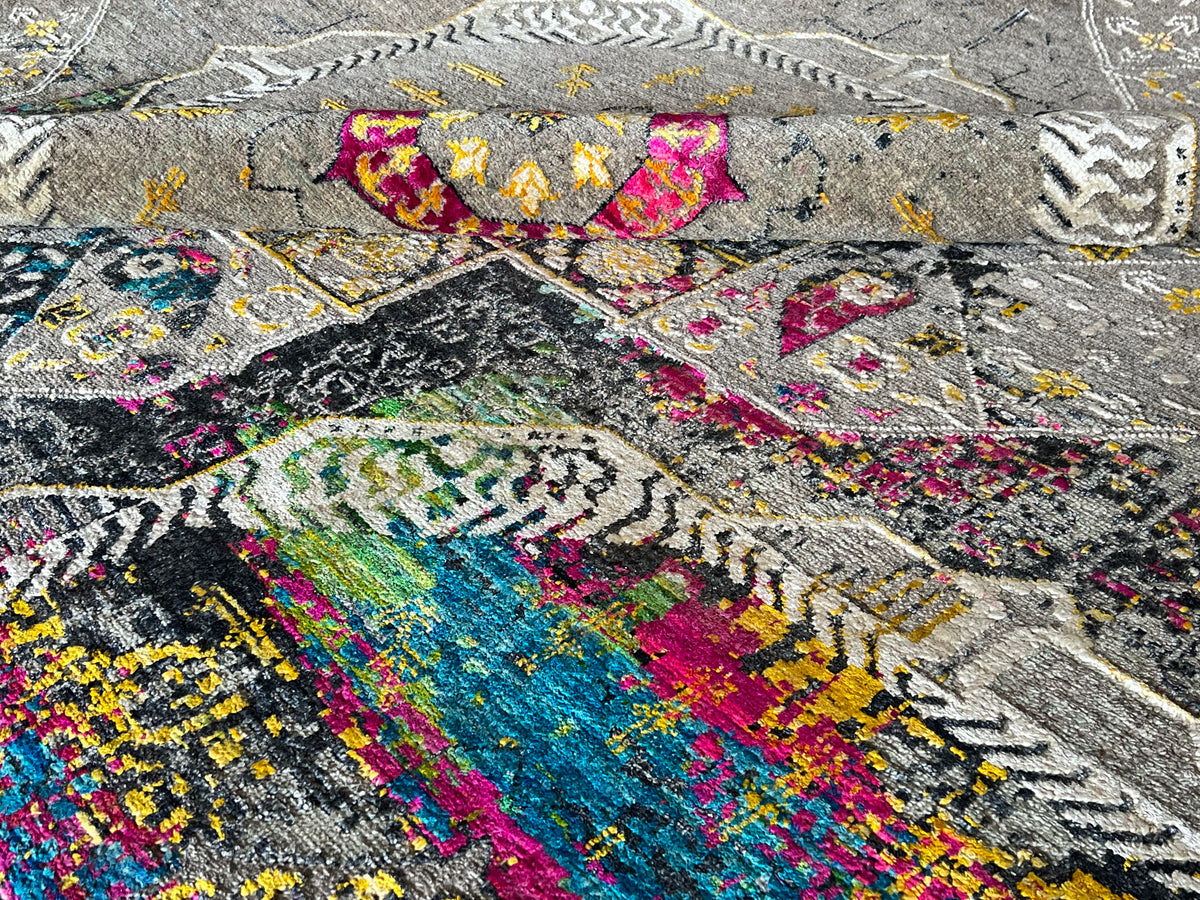 15th Century Hand-Woven Mamluk Design Carpet