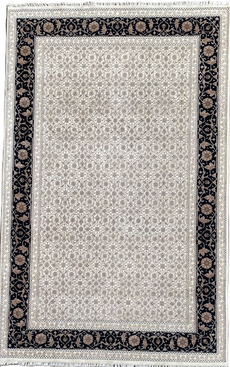 Hand-Woven Herati Design Carpet