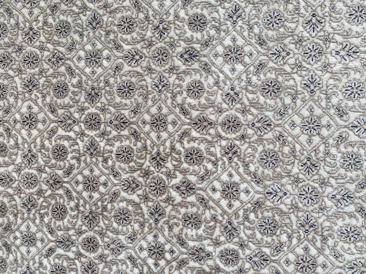 Hand-Woven Herati Design Carpet