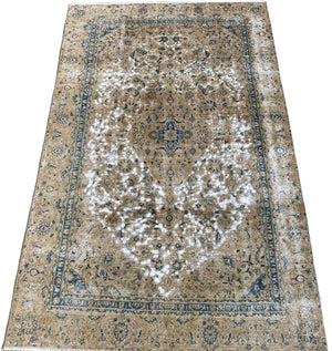 Handmade Vintage Over-dyed Persian Tabriz