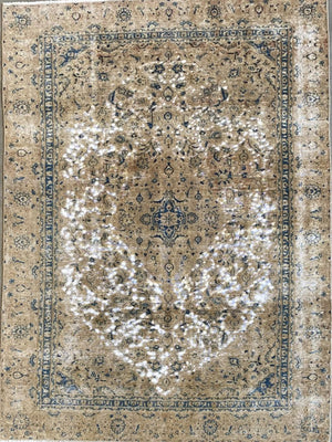 Handmade Vintage Over-dyed Persian Tabriz