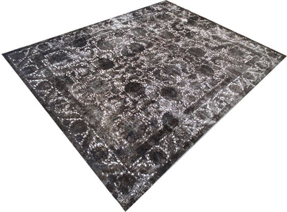 Handmade Vintage Over-dyed Persian Tabriz