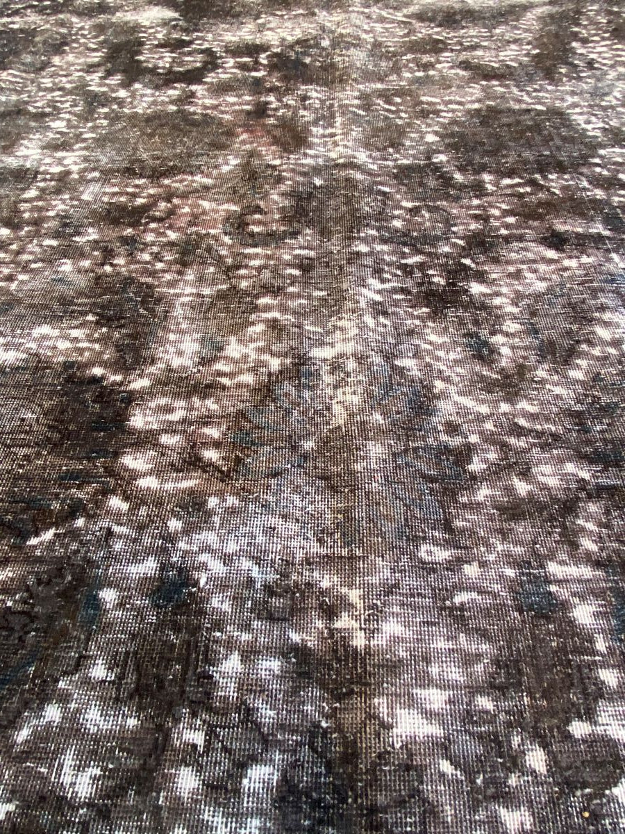 Handmade Vintage Over-dyed Persian Tabriz