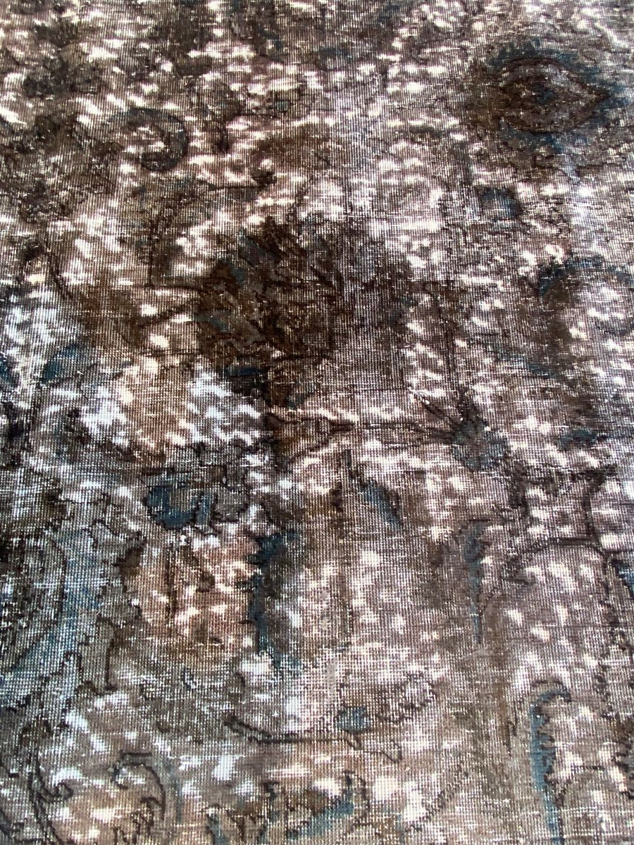 Handmade Vintage Over-dyed Persian Tabriz