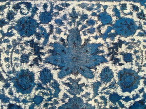 Handmade Vintage Over-dyed Persian Tabriz