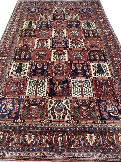 Fine Hand-Knotted Tribal Persian Bakhtiar Chahalshotor Carpet