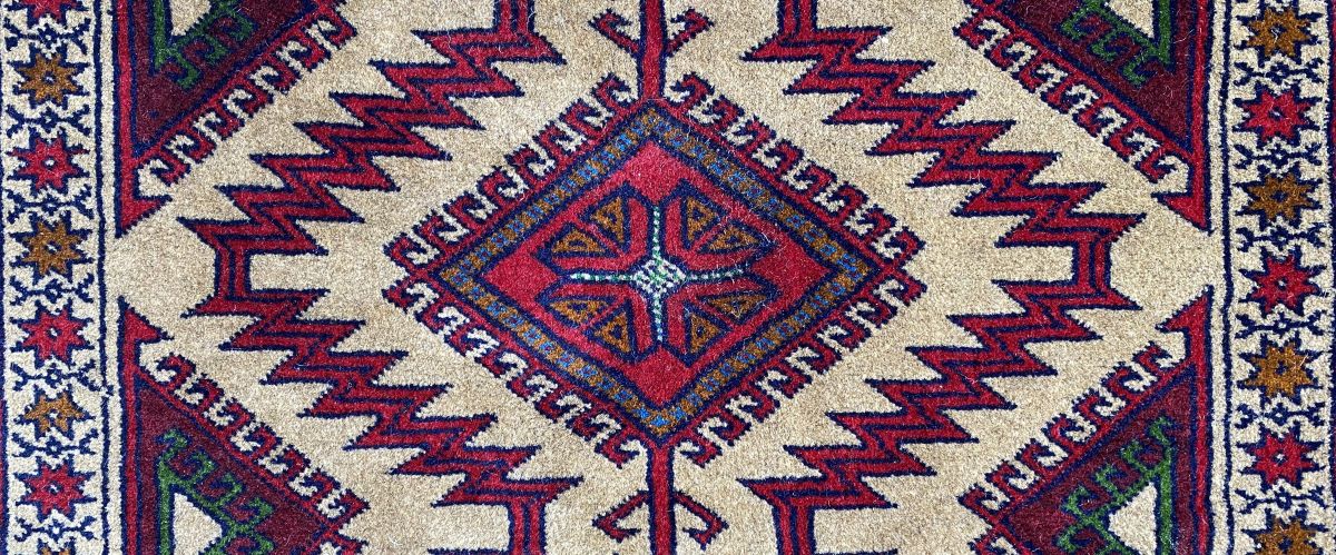 Hand-Knotted Tribal Persian Balouch Rug