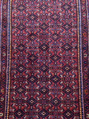 Handmade Persian Hossainabad Runner