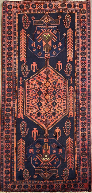 Circa 1970s Tribal Persian Bidjar Bidganeh Rug