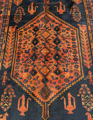 Circa 1970s Tribal Persian Bidjar Bidganeh Rug