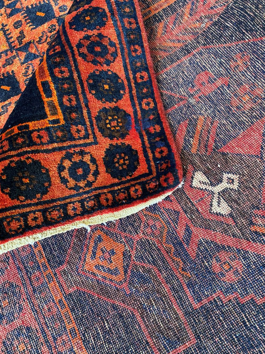 Circa 1970s Tribal Persian Bidjar Bidganeh Rug