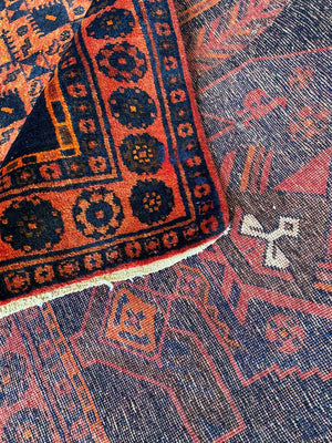 Circa 1970s Tribal Persian Bidjar Bidganeh Rug