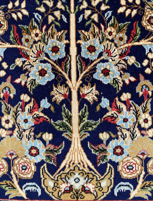 Fine Hand-Knotted Persian Qum Carpet