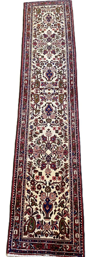 Traditional Handmade Persian Mehraban Runner