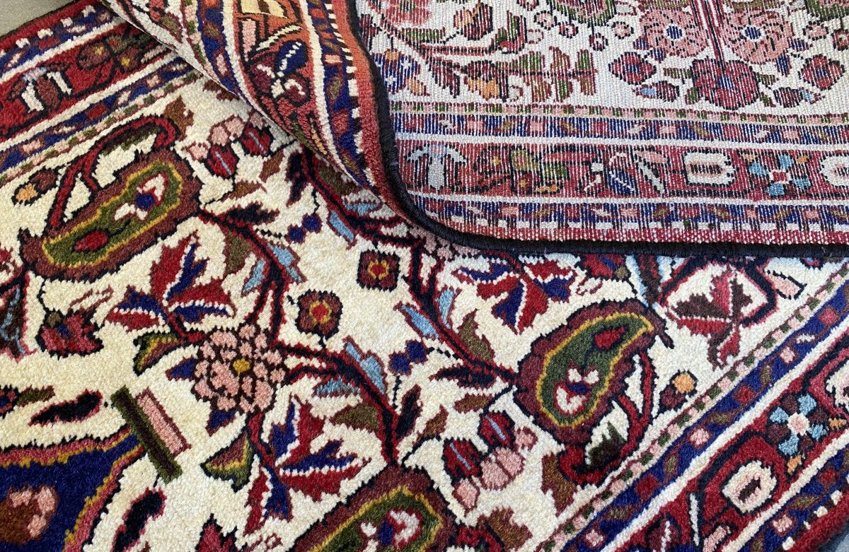 Traditional Hand-Knotted Persian Mehraban Runner