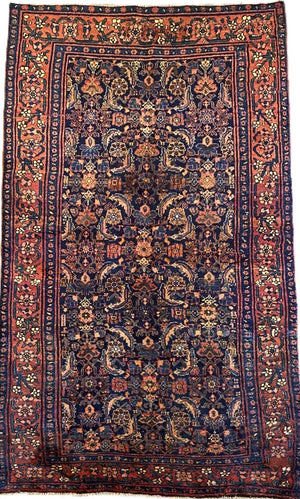 Circa 1970s Tribal Persian Bidjar Rug