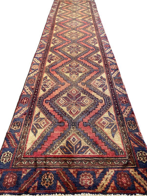 Handmade Tribal Persian Zagheh Runner