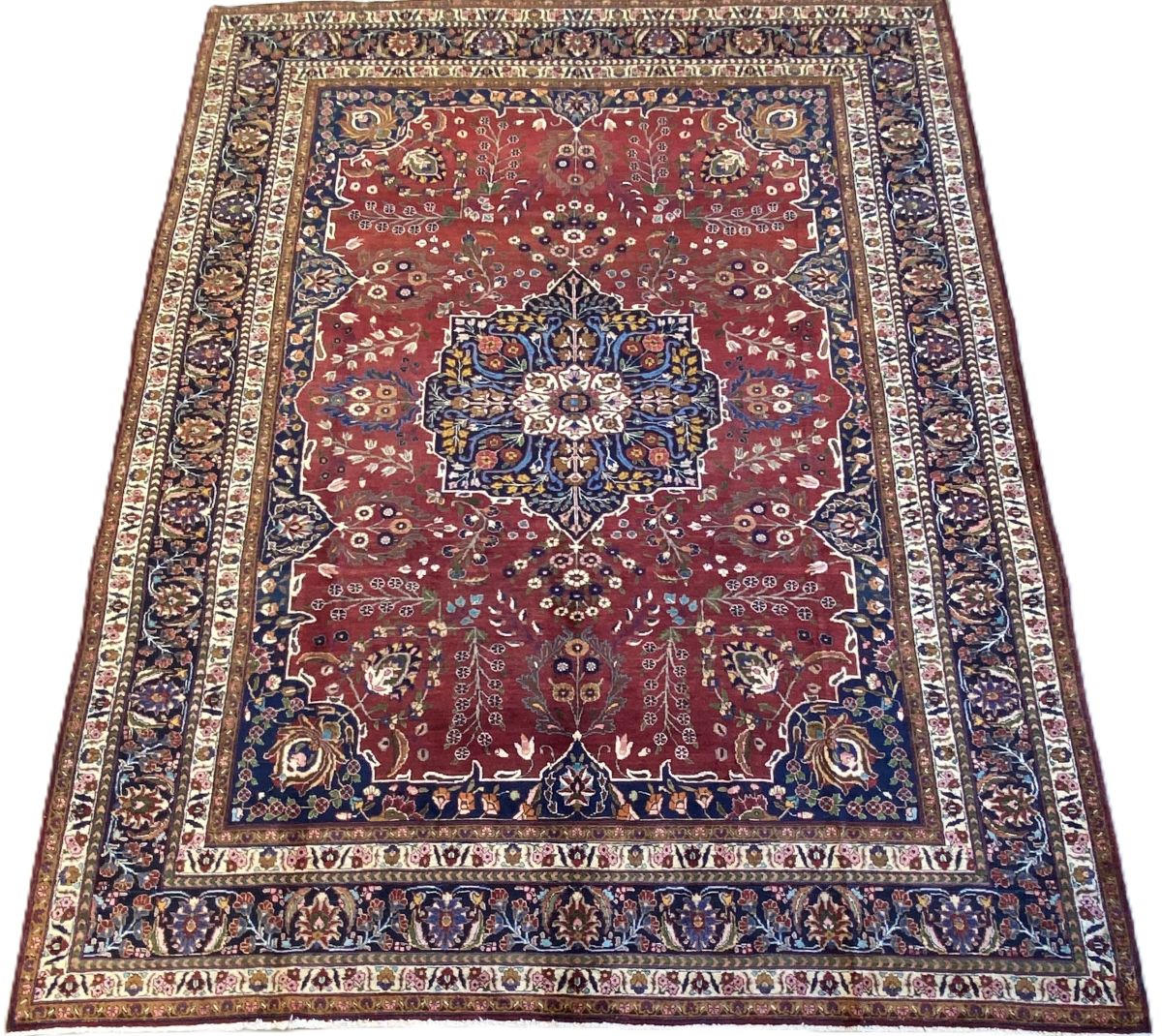 Rare Hand-Knotted Persian Azeri Khalkhal Carpet