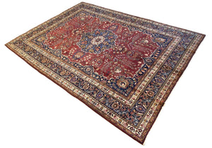 Rare Hand-Knotted Persian Azeri Khalkhal Carpet