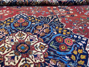 Rare Hand-Knotted Persian Azeri Khalkhal Carpet