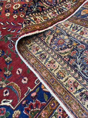 Rare Hand-Knotted Persian Azeri Khalkhal Carpet