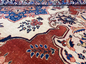 Circa 1940s Hand-Knotted Persian Tabriz Carpet