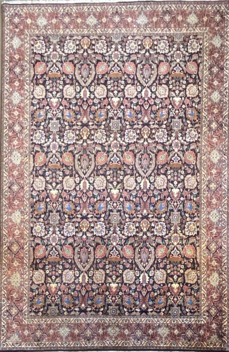 Superfine Hand-Knotted Persian Bidjar Tekkab Carpet