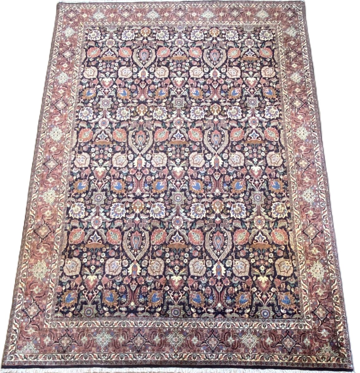 Superfine Hand-Knotted Persian Bidjar Tekkab Carpet