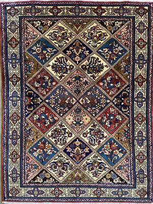 Fine Hand-Knotted Persian Qum Rug