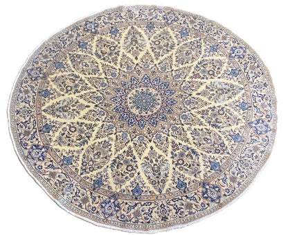 Fine Hand-Knotted Persian Naien Carpet