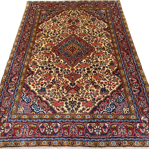 Fine Hand-Knotted Persian Jozan Teyme Carpet