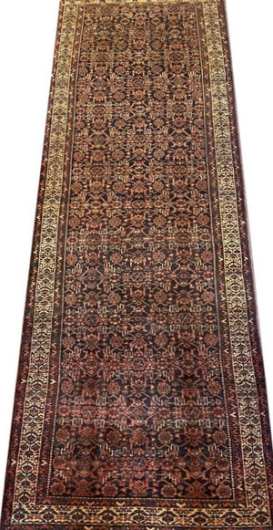 Handmade Persian Hossainabad Runner