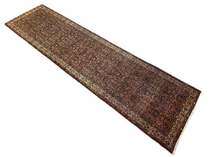 Handmade Persian Hossainabad Runner