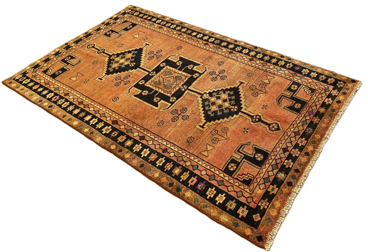 Hand-Knotted Tribal Persian Luri Rug