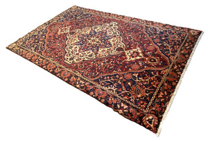 Hand-Knotted Tribal Persian Bakhtiar Carpet