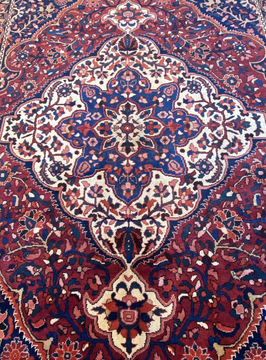Hand-Knotted Tribal Persian Bakhtiar Carpet