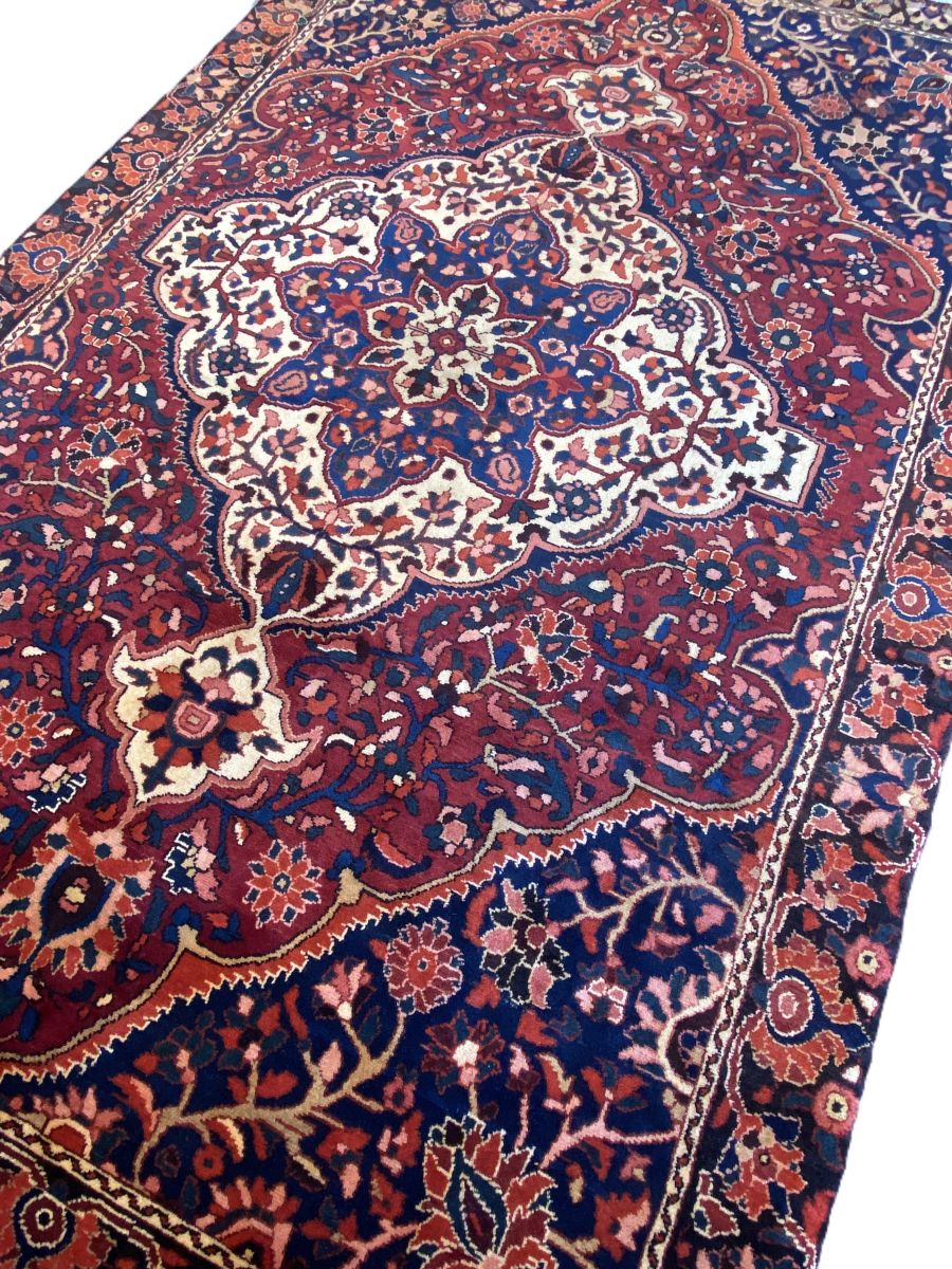 Hand-Knotted Tribal Persian Bakhtiar Carpet